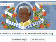 Google fête le 96ème anniversaire de Nelson Mandela [Doodle]