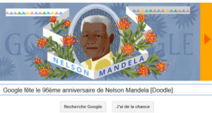 Google fête le 96ème anniversaire de Nelson Mandela [Doodle]