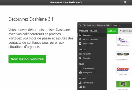 Dashlane V3 : la mise à jour du champion français des mots de passe