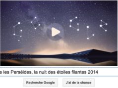 Google fête les Perséides, la nuit des étoiles filantes 2014 [Doodle]