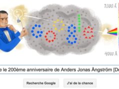 Google fête le 200ème anniversaire de Anders Jonas Ångström [Doodle]
