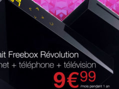 Free propose son forfait Freebox Revolution + Option TV à 9,99€ sur Vente-privee.com