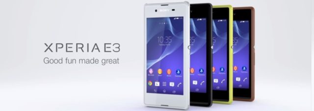 #IFA2014 - Sony Xperia E3, un smartphone d'entrée de gamme 4G