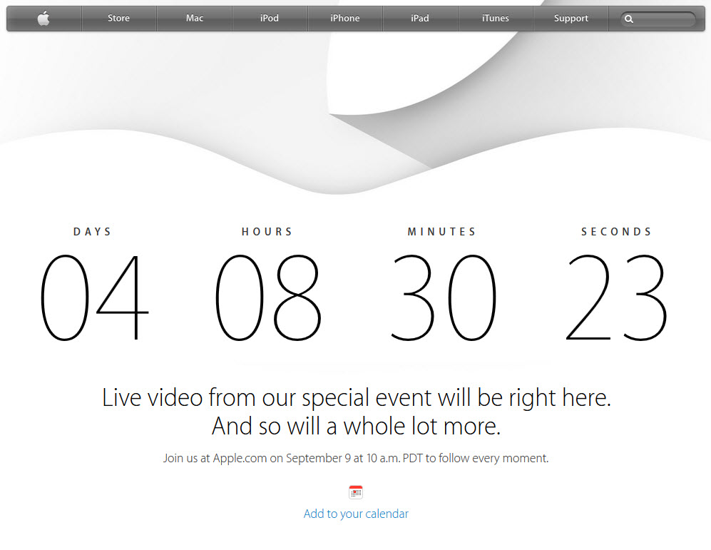 #iPhone6 - Apple retransmettra sa Keynote en direct le 9 septembre prochain à 19h