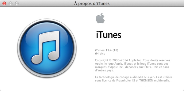 iTunes 11.4 est disponible au téléchargement