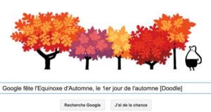 Google fête l'Equinoxe d'Automne, le 1er jour de l'automne [Doodle]