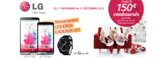 Départ des promotions LG pour Noël 2014