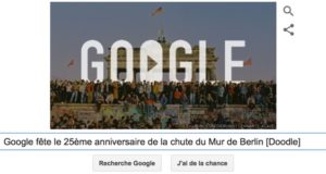 Google fête le 25 ème anniversaire de la chute du Mur de Berlin