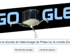 Google fête la réussite de l'atterrissage de Philae sur la comète [Doodle]