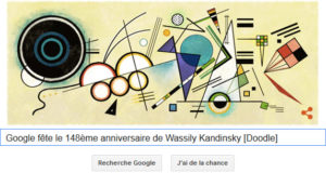 Google fête le 148ème anniversaire de Wassily Kandinsky [Doodle]