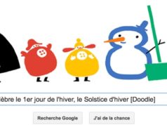 Google célèbre le 1er jour de l'hiver, le Solstice d'hiver [Doodle]