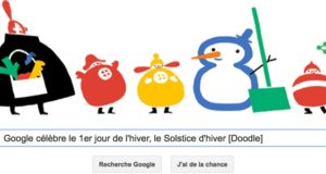 Google célèbre le 1er jour de l'hiver, le Solstice d'hiver [Doodle]