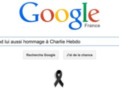 Google rend lui aussi hommage à Charlie Hebdo