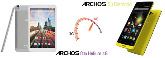 #CES2015 - Archos renouvelle son offre de smartphones et de tablettes 4G dont l'Archos Diamond et l'Archos 80b Helium