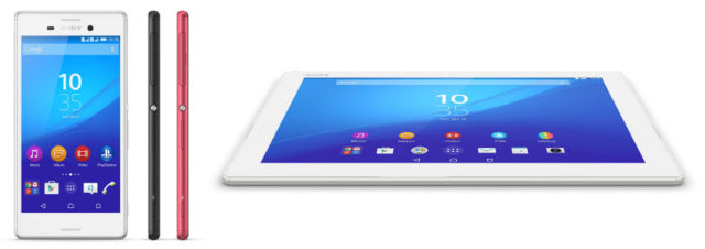 #MWC2015 - Sony lance les Xperia Z4 Tablet et Xperia M4 Aqua