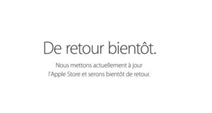 L'Apple Store en ligne en maintenance