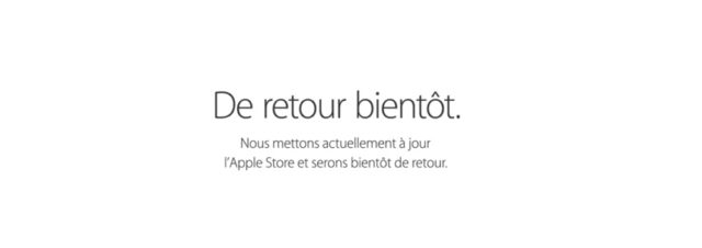 L'Apple Store en ligne en maintenance