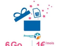 Bouygues Telecom propose à ses clients une série limitée de 6 Go à 1 euro par mois pendant 1 an