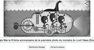 Google fête le 81ème anniversaire de la première photo du monstre du Loch Ness [Doodle]