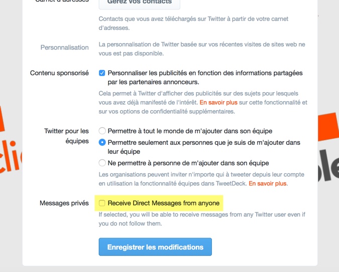 Twitter permet (de nouveau) d'envoyer des messages privés à quiconque