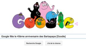 Google fête le 45ème anniversaire des Barbapapa [Doodle]