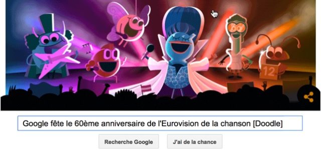 Google fête le 60ème anniversaire du concours de l'Eurovision de la chanson [Doodle]