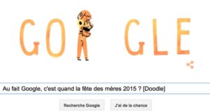 Au fait Google, c'est quand la fête des mères 2015 ? [Doodle]