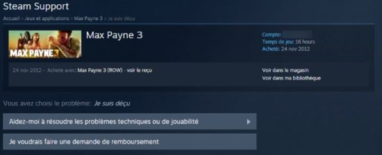 Valve propose le remboursement des jeux sur sa plateforme de jeux Steam