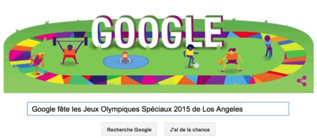 Google fête les Jeux Olympiques Spéciaux 2015 de Los Angeles [Doodle]