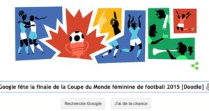 Google fête la finale de la Coupe du Monde féminine de football 2015 [Doodle]