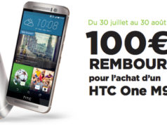 100€ remboursés pour l’achat d’un HTC One M9