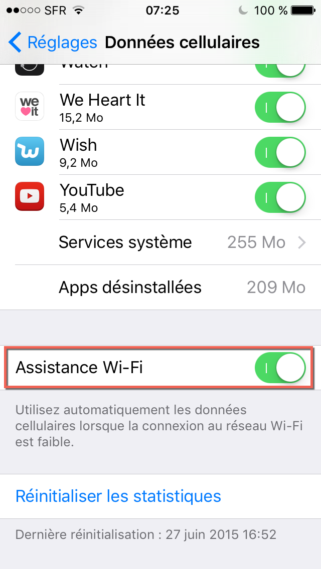 iOS 9 : comment désactiver l'assistant Wifi pour sauver votre forfait data ?