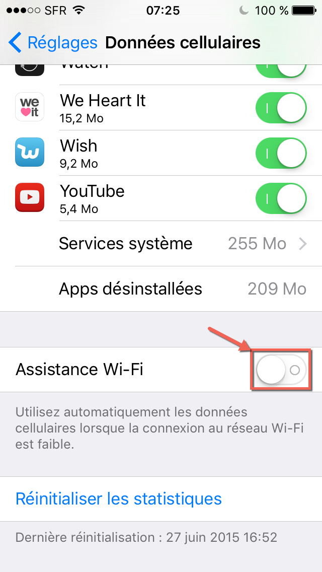 iOS 9 : comment désactiver l'assistant Wifi pour sauver votre forfait data ?