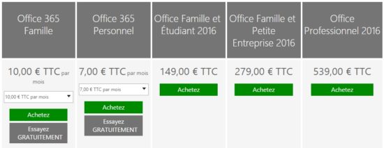 Tout sur Microsoft Office 2016 : principales nouveautés et tarifs