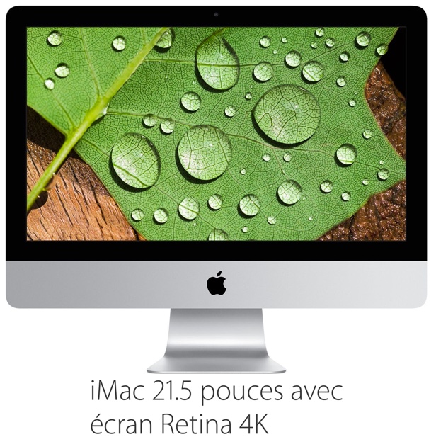 Apple lance son nouvel iMac 21,5 pouces 4K et renouvelle la gamme des iMac 5K