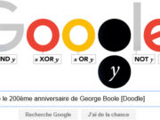 Google fête le 200ème anniversaire de George Boole [Doodle]