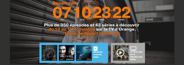 Orange TV : plus de 350 épisodes offerts lors d'un marathon des séries