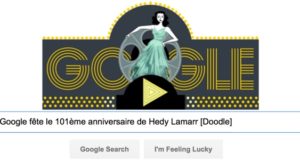 Google fête le 101ème anniversaire de Hedy Lamarr [#Doodle]