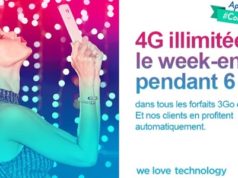 #4GBouygues - Tous les weekends seront en surf gratuit et illimité en 4G pendant les 6 premiers mois de 2016 !