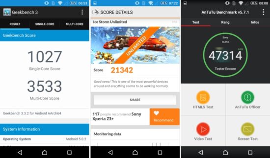 Sony Xperia Z3+ : une évolution mineure du Xperia Z3 [Test]