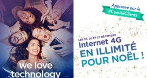 #4GBouygues – Un weekend de surf gratuit et illimité en 4G les 25, 26 et 27 décembre 2015