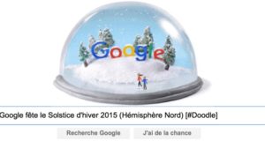 Google fête le Solstice d'hiver 2015 (Hémisphère Nord) [#Doodle]