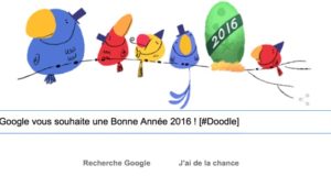 Google vous souhaite une Bonne Année 2016 ! [#Doodle]
