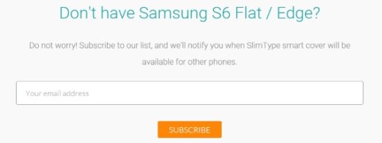 #CES2016 - SlimType : l'étui ingénieux pour Samsung Galaxy S6