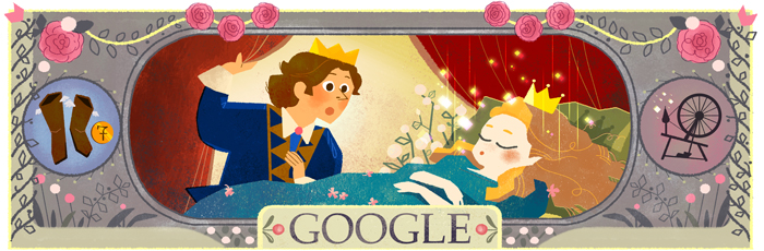 Google fête le 388e anniversaire de la naissance de Charles Perrault [#Doodle]