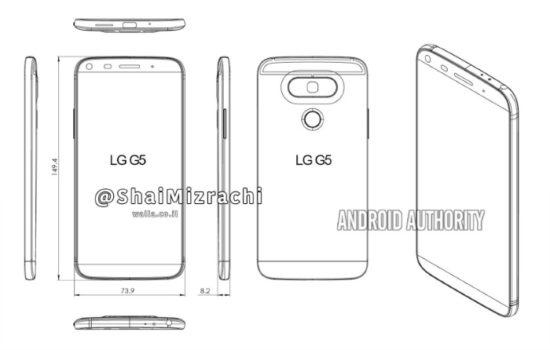 LG G5 : une coque en métal avec une batterie coulissante ?