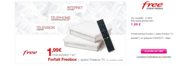 #Free propose une offre Freebox surprise sur vente-privee.com !