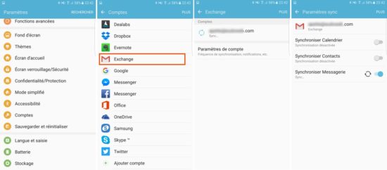 Comment ajouter un compte Exchange depuis Gmail sur Android ?