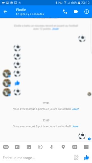 Comment jouer au football dans Facebook Messenger ?