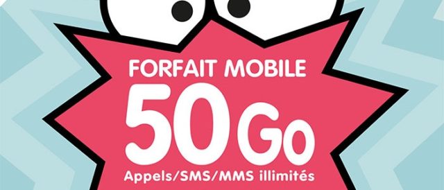 Le MVNO EI Telecom (NRJ Mobile) propose un forfait série limitée 50Go pour 19,99€ par mois